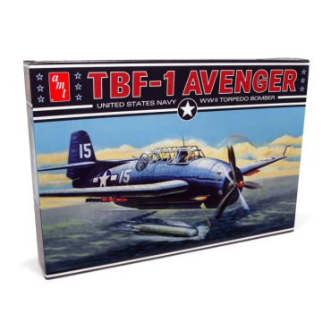 KIT PARA MONTAR AMT TBF-1 AVENGER UNITED STATES NAVY WWII TORPEDO BOMBER 1/48 AMT 1377